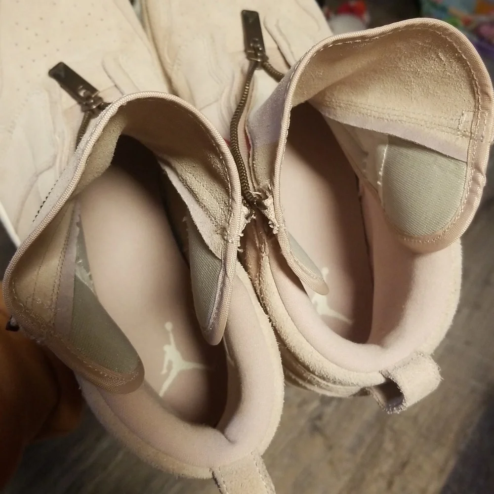 NIKE Air Jordan 10 Women Hightop Balarina Pink Suede Zip up EXCELLENT condition - Picture 15 of 17